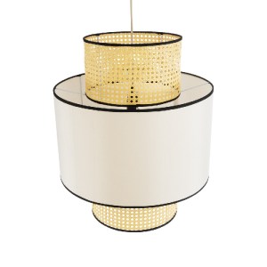 glo-01917-01917_7 GLOBOSTAR® SAIGE 01917 BOHO ΚΡΕΜΑΣΤΟ ΦΩΤΙΣΤΙΚΟ ΠΛΕΓΜΑ ΜΟΝΟΦΩΤΟ 1 X E27 IP20 ΜΠΕΖ ΞΥΛΟ ΜΕ Μ