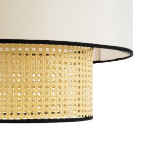glo-01917-01917_8 GLOBOSTAR® SAIGE 01917 BOHO ΚΡΕΜΑΣΤΟ ΦΩΤΙΣΤΙΚΟ ΠΛΕΓΜΑ ΜΟΝΟΦΩΤΟ 1 X E27 IP20 ΜΠΕΖ ΞΥΛΟ ΜΕ Μ