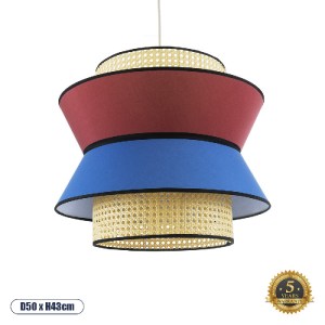 glo-01919-01919_0 GLOBOSTAR® SAIGE 01919 BOHO ΚΡΕΜΑΣΤΟ ΦΩΤΙΣΤΙΚΟ ΠΛΕΓΜΑ ΜΟΝΟΦΩΤΟ 1 X E27 IP20 ΜΠΕΖ ΞΥΛΟ ΜΕ Κ