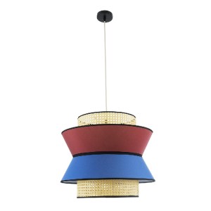 glo-01919-01919_4 GLOBOSTAR® SAIGE 01919 BOHO ΚΡΕΜΑΣΤΟ ΦΩΤΙΣΤΙΚΟ ΠΛΕΓΜΑ ΜΟΝΟΦΩΤΟ 1 X E27 IP20 ΜΠΕΖ ΞΥΛΟ ΜΕ Κ