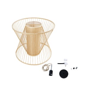 glo-01925-01925_10 GLOBOSTAR® HIBISCUS 01925 BOHO ΚΡΕΜΑΣΤΟ ΦΩΤΙΣΤΙΚΟ ΟΡΟΦΗΣ ΜΕ ΝΤΟΥΙ 1 X E27 AC 220-240V IP20