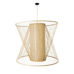 glo-01926-01926_3 GLOBOSTAR® HIBISCUS 01926 BOHO ΚΡΕΜΑΣΤΟ ΦΩΤΙΣΤΙΚΟ ΠΛΕΓΜΑ ΜΟΝΟΦΩΤΟ 1 X E27 IP20 ΜΠΕΖ ΞΥΛΟ -