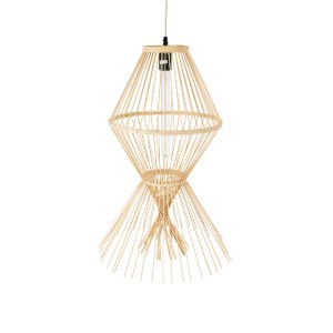 glo-01928-01928_7 GLOBOSTAR® YOSHI 01928 BOHO ΚΡΕΜΑΣΤΟ ΦΩΤΙΣΤΙΚΟ ΠΛΕΓΜΑ ΜΟΝΟΦΩΤΟ 1 X E27 IP20 ΜΠΕΖ ΞΥΛΟ - Μ3