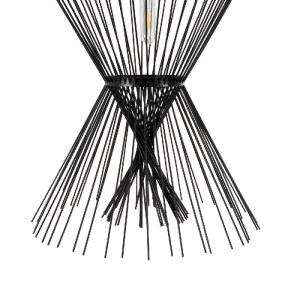glo-01929-01929_9 GLOBOSTAR® YOSHI 01929 BOHO ΚΡΕΜΑΣΤΟ ΦΩΤΙΣΤΙΚΟ ΠΛΕΓΜΑ ΜΟΝΟΦΩΤΟ 1 X E27 IP20 ΜΑΥΡΟ ΞΥΛΟ - Μ