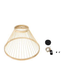 glo-01930-01930_11 GLOBOSTAR® TYGEE 01930 BOHO ΚΡΕΜΑΣΤΟ ΦΩΤΙΣΤΙΚΟ ΠΛΕΓΜΑ ΜΟΝΟΦΩΤΟ 1 X E27 IP20 ΜΠΕΖ ΞΥΛΟ - Μ3