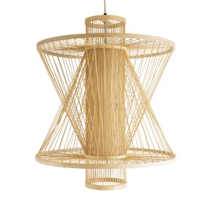 glo-01931-01931_4 GLOBOSTAR® HIBISCUS 01931 BOHO ΚΡΕΜΑΣΤΟ ΦΩΤΙΣΤΙΚΟ ΠΛΕΓΜΑ ΜΟΝΟΦΩΤΟ 1 X E27 IP20 ΜΠΕΖ ΞΥΛΟ -
