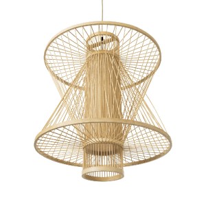 glo-01931-01931_5 GLOBOSTAR® HIBISCUS 01931 BOHO ΚΡΕΜΑΣΤΟ ΦΩΤΙΣΤΙΚΟ ΠΛΕΓΜΑ ΜΟΝΟΦΩΤΟ 1 X E27 IP20 ΜΠΕΖ ΞΥΛΟ -