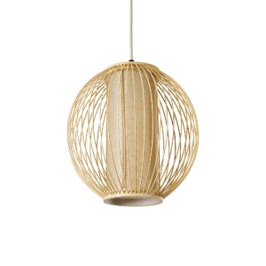 glo-01934-01934_2 GLOBOSTAR® HIBISCUS 01934 BOHO ΚΡΕΜΑΣΤΟ ΦΩΤΙΣΤΙΚΟ ΠΛΕΓΜΑ ΜΟΝΟΦΩΤΟ 1 X E27 IP20 ΜΠΕΖ ΞΥΛΟ -