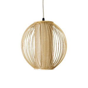 glo-01934-01934_4 GLOBOSTAR® HIBISCUS 01934 BOHO ΚΡΕΜΑΣΤΟ ΦΩΤΙΣΤΙΚΟ ΠΛΕΓΜΑ ΜΟΝΟΦΩΤΟ 1 X E27 IP20 ΜΠΕΖ ΞΥΛΟ -