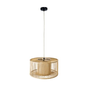 glo-01935-01935_3 GLOBOSTAR® HIBISCUS 01935 BOHO ΚΡΕΜΑΣΤΟ ΦΩΤΙΣΤΙΚΟ ΠΛΕΓΜΑ ΜΟΝΟΦΩΤΟ 1 X E27 IP20 ΜΠΕΖ ΞΥΛΟ -