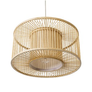 glo-01935-01935_5 GLOBOSTAR® HIBISCUS 01935 BOHO ΚΡΕΜΑΣΤΟ ΦΩΤΙΣΤΙΚΟ ΠΛΕΓΜΑ ΜΟΝΟΦΩΤΟ 1 X E27 IP20 ΜΠΕΖ ΞΥΛΟ -