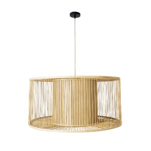 glo-01936-01936_3 GLOBOSTAR® HIBISCUS 01936 BOHO ΚΡΕΜΑΣΤΟ ΦΩΤΙΣΤΙΚΟ ΠΛΕΓΜΑ ΜΟΝΟΦΩΤΟ 1 X E27 IP20 ΜΠΕΖ ΞΥΛΟ -