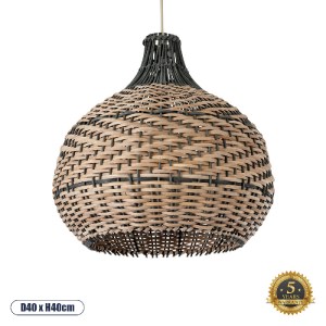 glo-01948-01948_0 GLOBOSTAR® SEYCHELLES 01948 BOHO ΚΡΕΜΑΣΤΟ ΦΩΤΙΣΤΙΚΟ ΚΑΜΠΑΝΑ ΜΟΝΟΦΩΤΟ 1 X E27 IP20 ΜΠΕΖ, ΧΑ