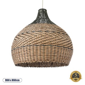 glo-01949-01949_0 GLOBOSTAR® SEYCHELLES 01949 BOHO ΚΡΕΜΑΣΤΟ ΦΩΤΙΣΤΙΚΟ ΚΑΜΠΑΝΑ ΜΟΝΟΦΩΤΟ 1 X E27 IP20 ΜΠΕΖ, ΚΑ