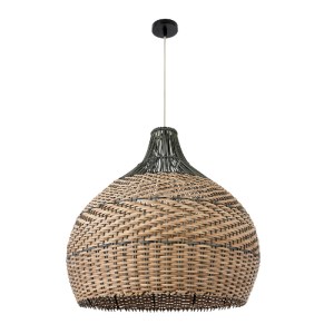 glo-01949-01949_4 GLOBOSTAR® SEYCHELLES 01949 BOHO ΚΡΕΜΑΣΤΟ ΦΩΤΙΣΤΙΚΟ ΚΑΜΠΑΝΑ ΜΟΝΟΦΩΤΟ 1 X E27 IP20 ΜΠΕΖ, ΚΑ