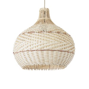 glo-01950-01950_2 GLOBOSTAR® SANTACRUZ 01950 BOHO ΚΡΕΜΑΣΤΟ ΦΩΤΙΣΤΙΚΟ ΚΑΜΠΑΝΑ ΜΟΝΟΦΩΤΟ 1 X E27 IP20 ΜΠΕΖ & ΚΑ