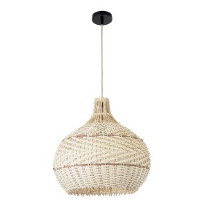 glo-01950-01950_4 GLOBOSTAR® SANTACRUZ 01950 BOHO ΚΡΕΜΑΣΤΟ ΦΩΤΙΣΤΙΚΟ ΚΑΜΠΑΝΑ ΜΟΝΟΦΩΤΟ 1 X E27 IP20 ΜΠΕΖ & ΚΑ