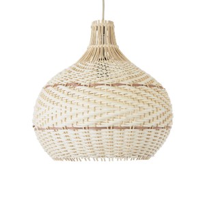 glo-01950-01950_5 GLOBOSTAR® SANTACRUZ 01950 BOHO ΚΡΕΜΑΣΤΟ ΦΩΤΙΣΤΙΚΟ ΚΑΜΠΑΝΑ ΜΟΝΟΦΩΤΟ 1 X E27 IP20 ΜΠΕΖ & ΚΑ