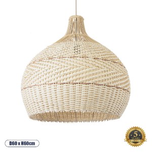 glo-01951-01951_0 GLOBOSTAR® SANTACRUZ 01951 BOHO ΚΡΕΜΑΣΤΟ ΦΩΤΙΣΤΙΚΟ ΚΑΜΠΑΝΑ ΜΟΝΟΦΩΤΟ 1 X E27 IP20 ΜΠΕΖ & ΚΑ