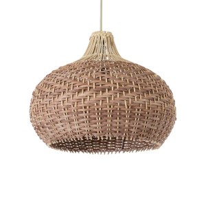 glo-01952-01952_2 GLOBOSTAR® PANAMA 01952 BOHO ΚΡΕΜΑΣΤΟ ΦΩΤΙΣΤΙΚΟ ΚΑΜΠΑΝΑ ΜΟΝΟΦΩΤΟ 1 X E27 IP20 ΚΑΦΕ & ΜΠΕΖ 