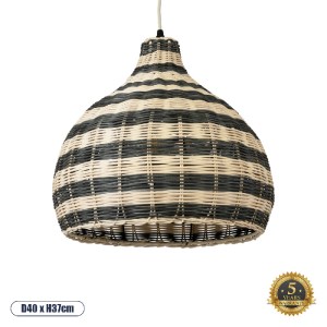 glo-01954-01954_0 GLOBOSTAR® JAMAICA 01954 BOHO ΚΡΕΜΑΣΤΟ ΦΩΤΙΣΤΙΚΟ ΚΑΜΠΑΝΑ ΜΟΝΟΦΩΤΟ 1 X E27 IP20 ΜΠΕΖ & ΧΑΚΙ