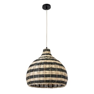 glo-01954-01954_4 GLOBOSTAR® JAMAICA 01954 BOHO ΚΡΕΜΑΣΤΟ ΦΩΤΙΣΤΙΚΟ ΚΑΜΠΑΝΑ ΜΟΝΟΦΩΤΟ 1 X E27 IP20 ΜΠΕΖ & ΧΑΚΙ