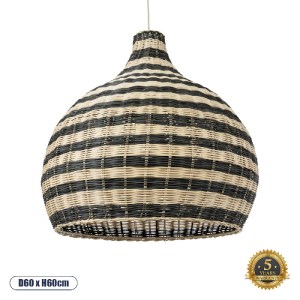 glo-01955-01955_0 GLOBOSTAR® JAMAICA 01955 BOHO ΚΡΕΜΑΣΤΟ ΦΩΤΙΣΤΙΚΟ ΚΑΜΠΑΝΑ ΜΟΝΟΦΩΤΟ 1 X E27 IP20 ΜΠΕΖ & ΧΑΚΙ