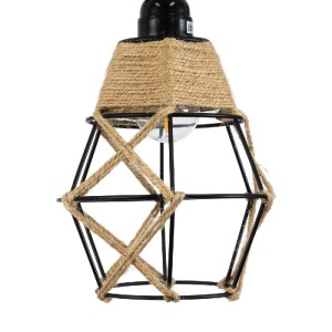 glo-01961-01961_7 GLOBOSTAR® BELLARIVA 01961 BOHO ΕΠΙΤΟΙΧΙΟ ΦΩΤΙΣΤΙΚΟ ΑΠΛΙΚΑ ΜΟΝΟΦΩΤΟ 1 X E27 IP20 ΜΑΥΡΟ ΜΕΤ
