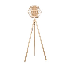 glo-01985-06f92d_01985_0 GLOBOSTAR® POPPY 01985 BOHO ΕΠΙΔΑΠΕΔΙΟ ΦΩΤΙΣΤΙΚΟ ΜΟΝΟΦΩΤΟ 1 X E27 IP20 ΜΠΕΖ ΞΥΛΟ - Μ58 X Π