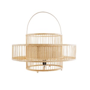 glo-02004-02004_3 GLOBOSTAR® SORENIA 02004 BOHO ΕΠΙΔΑΠΕΔΙΟ ΦΩΤΙΣΤΙΚΟ ΜΟΝΟΦΩΤΟ 1 X E27 IP20 ΜΠΕΖ ΞΥΛΟ - Μ60 X
