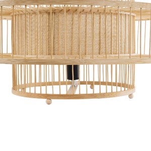 glo-02004-02004_6 GLOBOSTAR® SORENIA 02004 BOHO ΕΠΙΔΑΠΕΔΙΟ ΦΩΤΙΣΤΙΚΟ ΜΟΝΟΦΩΤΟ 1 X E27 IP20 ΜΠΕΖ ΞΥΛΟ - Μ60 X