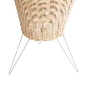 glo-02013-02013_7 GLOBOSTAR® BOLSON 02013 BOHO ΕΠΙΔΑΠΕΔΙΟ ΦΩΤΙΣΤΙΚΟ ΜΟΝΟΦΩΤΟ 1 X E27 IP20 ΜΠΕΖ ΞΥΛΟ ΜΕ ΛΕΥΚΟ