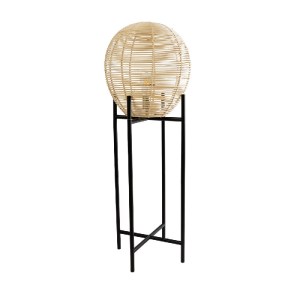 glo-02015-02015_3 GLOBOSTAR® NERINA 02015 BOHO ΕΠΙΔΑΠΕΔΙΟ ΦΩΤΙΣΤΙΚΟ ΜΟΝΟΦΩΤΟ 1 X E27 IP20 ΜΑΥΡΟ ΜΕΤΑΛΛΟ ΜΕ Μ