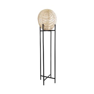 glo-02016-02016_2 GLOBOSTAR® NERINA 02016 BOHO ΕΠΙΔΑΠΕΔΙΟ ΦΩΤΙΣΤΙΚΟ ΜΟΝΟΦΩΤΟ 1 X E27 IP20 ΜΑΥΡΟ ΜΕΤΑΛΛΟ ΜΕ Μ