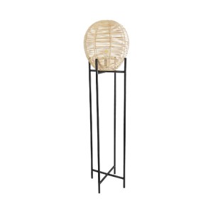 glo-02016-02016_3 GLOBOSTAR® NERINA 02016 BOHO ΕΠΙΔΑΠΕΔΙΟ ΦΩΤΙΣΤΙΚΟ ΜΟΝΟΦΩΤΟ 1 X E27 IP20 ΜΑΥΡΟ ΜΕΤΑΛΛΟ ΜΕ Μ