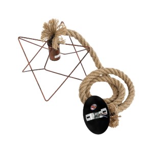 glo-02019-02019_12 GLOBOSTAR® KAZEMI 02019 ΜΟΝΤΕΡΝΟ ΚΡΕΜΑΣΤΟ ΦΩΤΙΣΤΙΚΟ ΠΛΕΓΜΑ ΜΟΝΟΦΩΤΟ 1 X E27 IP20 ΧΑΛΚΙΝΟ Μ