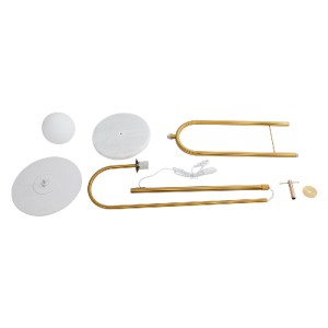 glo-02025-02025_9 GLOBOSTAR® CORDELIA 02025 ΜΟΝΤΕΡΝΟ ΕΠΙΔΑΠΕΔΙΟ ΦΩΤΙΣΤΙΚΟ ΜΟΝΟΦΩΤΟ 1 X E27 IP20 ΧΡΥΣΟ ΑΛΟΥΜΙ