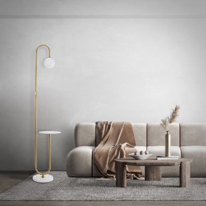 glo-02025-post_232 GLOBOSTAR® CORDELIA 02025 ΜΟΝΤΕΡΝΟ ΕΠΙΔΑΠΕΔΙΟ ΦΩΤΙΣΤΙΚΟ ΜΟΝΟΦΩΤΟ 1 X E27 IP20 ΧΡΥΣΟ ΑΛΟΥΜΙ
