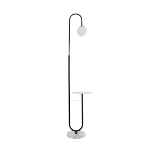 glo-02026-02026_3 GLOBOSTAR® CORDELIA 02026 ΜΟΝΤΕΡΝΟ ΕΠΙΔΑΠΕΔΙΟ ΦΩΤΙΣΤΙΚΟ ΜΟΝΟΦΩΤΟ 1 X E27 IP20  - ΜΑΥΡΟ ΑΛΟ