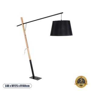 glo-02029-02029_00 GLOBOSTAR® KELSIE 02029 ΜΟΝΤΕΡΝΟ ΕΠΙΔΑΠΕΔΙΟ ΦΩΤΙΣΤΙΚΟ ΜΟΝΟΦΩΤΟ 1 X E27 IP20 ΜΑΥΡΟ ΜΕΤΑΛΛΟ,