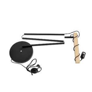 glo-02033-02033_11 GLOBOSTAR® MINDELO 02033 ΜΟΝΤΕΡΝΟ ΕΠΙΔΑΠΕΔΙΟ ΦΩΤΙΣΤΙΚΟ ΜΟΝΟΦΩΤΟ 1 X E27 IP20 ΜΑΥΡΟ ΜΕΤΑΛΛΟ