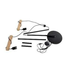 glo-02034-02034_12 GLOBOSTAR® MINDELO 02034 ΜΟΝΤΕΡΝΟ ΕΠΙΔΑΠΕΔΙΟ ΦΩΤΙΣΤΙΚΟ ΜΟΝΟΦΩΤΟ 2 X E27 IP20 ΜΑΥΡΟ ΜΕΤΑΛΛΟ