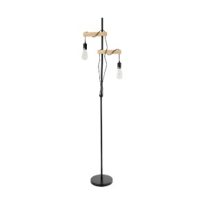 glo-02034-02034_2 GLOBOSTAR® MINDELO 02034 ΜΟΝΤΕΡΝΟ ΕΠΙΔΑΠΕΔΙΟ ΦΩΤΙΣΤΙΚΟ ΜΟΝΟΦΩΤΟ 2 X E27 IP20 ΜΑΥΡΟ ΜΕΤΑΛΛΟ