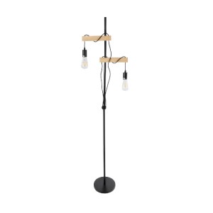 glo-02034-02034_5 GLOBOSTAR® MINDELO 02034 ΜΟΝΤΕΡΝΟ ΕΠΙΔΑΠΕΔΙΟ ΦΩΤΙΣΤΙΚΟ ΜΟΝΟΦΩΤΟ 2 X E27 IP20 ΜΑΥΡΟ ΜΕΤΑΛΛΟ