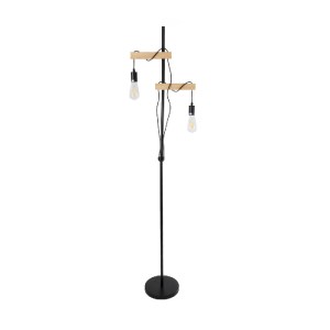 glo-02034-02034_6 GLOBOSTAR® MINDELO 02034 ΜΟΝΤΕΡΝΟ ΕΠΙΔΑΠΕΔΙΟ ΦΩΤΙΣΤΙΚΟ ΜΟΝΟΦΩΤΟ 2 X E27 IP20 ΜΑΥΡΟ ΜΕΤΑΛΛΟ