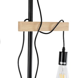 glo-02034-02034_8 GLOBOSTAR® MINDELO 02034 ΜΟΝΤΕΡΝΟ ΕΠΙΔΑΠΕΔΙΟ ΦΩΤΙΣΤΙΚΟ ΜΟΝΟΦΩΤΟ 2 X E27 IP20 ΜΑΥΡΟ ΜΕΤΑΛΛΟ