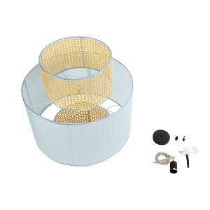 glo-02045-02045_10 GLOBOSTAR® SAIGE 02045 BOHO ΚΡΕΜΑΣΤΟ ΦΩΤΙΣΤΙΚΟ ΠΛΕΓΜΑ ΜΟΝΟΦΩΤΟ 1 X E27 IP20 ΜΠΕΖ ΞΥΛΟ ΜΕ Γ