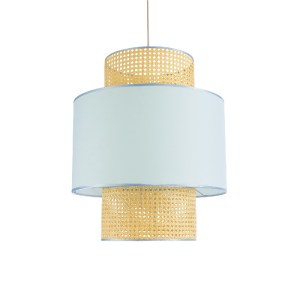 glo-02045-02045_2 GLOBOSTAR® SAIGE 02045 BOHO ΚΡΕΜΑΣΤΟ ΦΩΤΙΣΤΙΚΟ ΠΛΕΓΜΑ ΜΟΝΟΦΩΤΟ 1 X E27 IP20 ΜΠΕΖ ΞΥΛΟ ΜΕ Γ