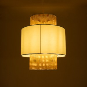 glo-02045-02045_3 GLOBOSTAR® SAIGE 02045 BOHO ΚΡΕΜΑΣΤΟ ΦΩΤΙΣΤΙΚΟ ΠΛΕΓΜΑ ΜΟΝΟΦΩΤΟ 1 X E27 IP20 ΜΠΕΖ ΞΥΛΟ ΜΕ Γ