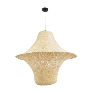 glo-02047-02047_04 GLOBOSTAR® JUNIPER 02047 BOHO ΚΡΕΜΑΣΤΟ ΦΩΤΙΣΤΙΚΟ ΚΑΜΠΑΝΑ ΜΟΝΟΦΩΤΟ 1 X E27 IP20 ΜΠΕΖ ΞΥΛΟ -